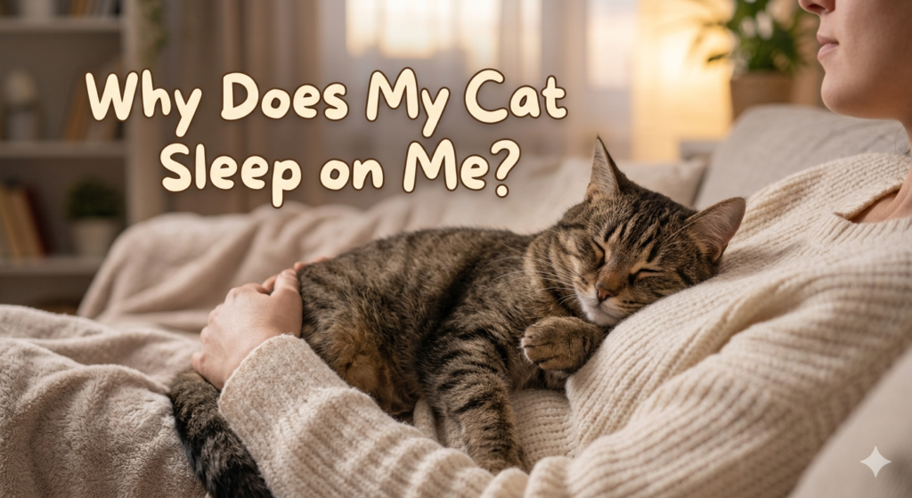 Why does my cat sleeps on me?